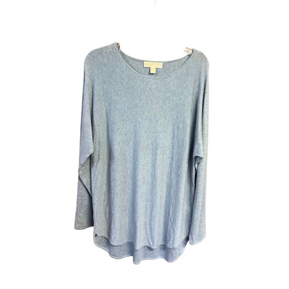 Michael Kors Womans Sweater  Chambray Sz L NWT - Picture 1 of 8